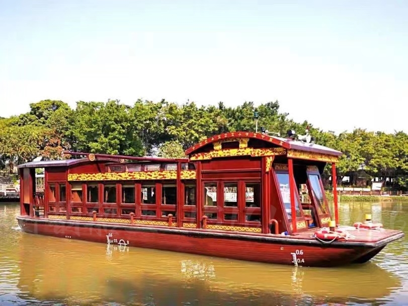 广州党建公园画舫红船